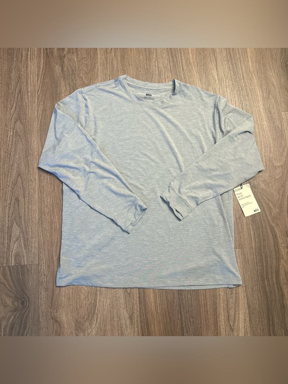 NEW Men's REI Grey layering long sleeve tee size xxl